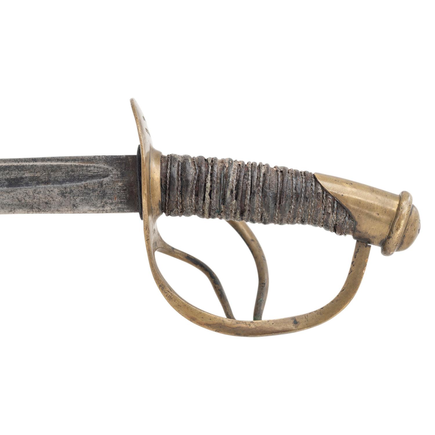 Very Rare Double Memphis Novelty Works Marked Enlisted Cavalry Saber