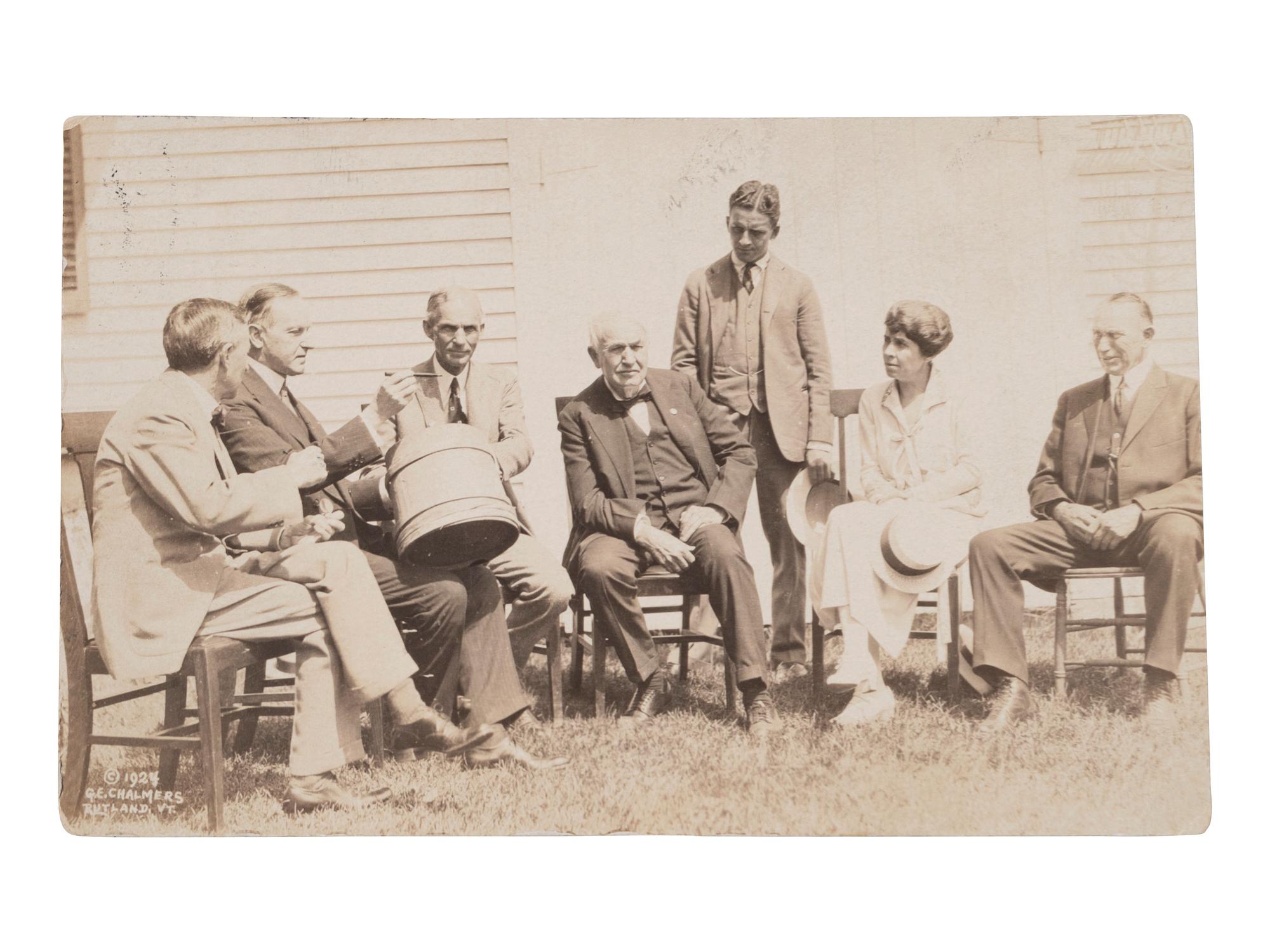 [PRESIDENTS]. A group of photographs and real photo postcards featuring Presidents Theodore Roosevelt, William McKinley, and Calvin Coolidge, comprising:
