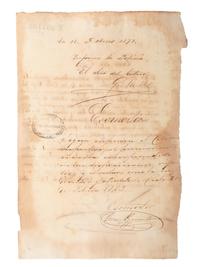 [SLAVERY & ABOLITION - CUBA]. A group of 11 manumission and sale documents for enslaved persons in Cuba.