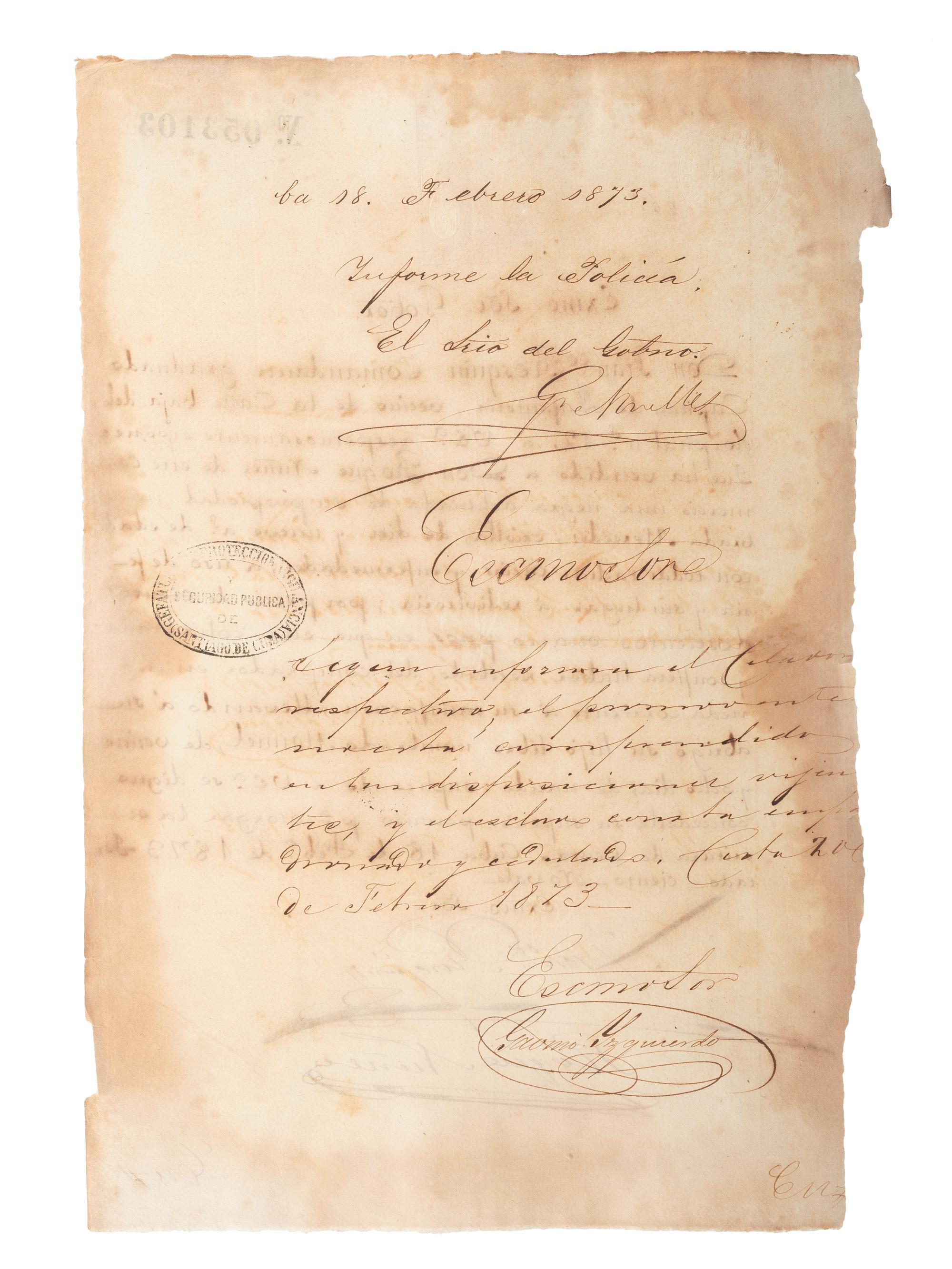 [SLAVERY & ABOLITION - CUBA]. A group of 11 manumission and sale documents for enslaved persons in Cuba.
