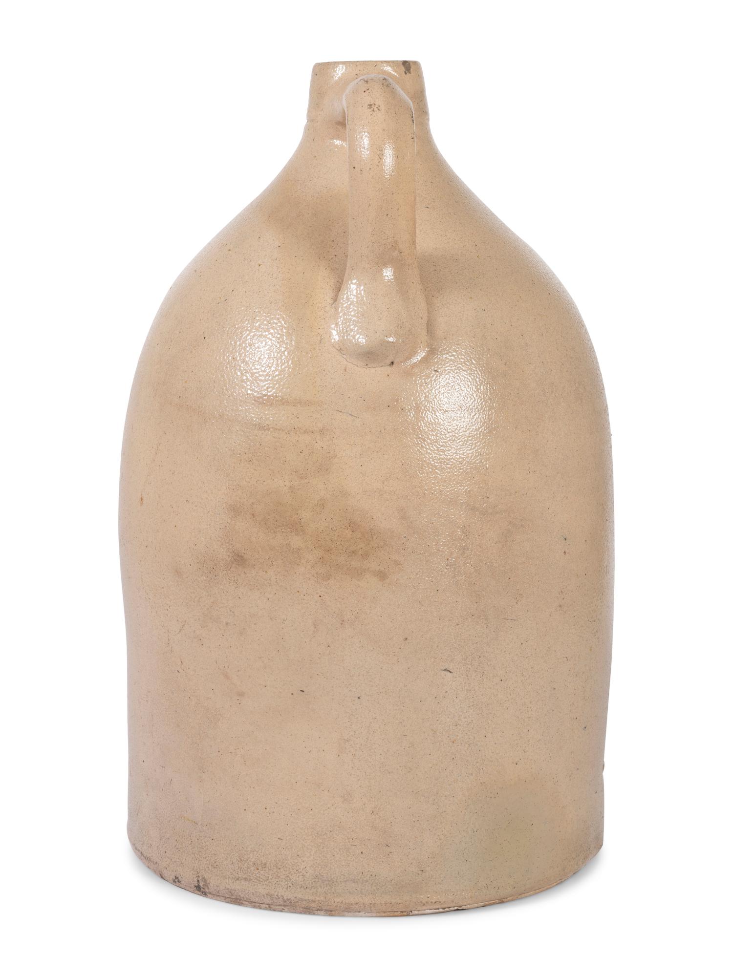 A Four-Gallon Cobalt-Decorated Stoneware Jug