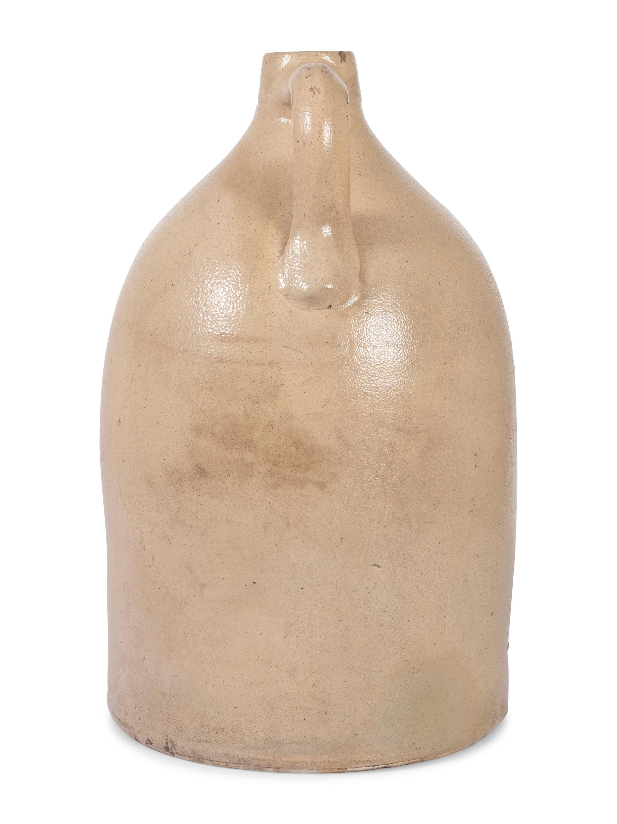 A Four-Gallon Cobalt-Decorated Stoneware Jug