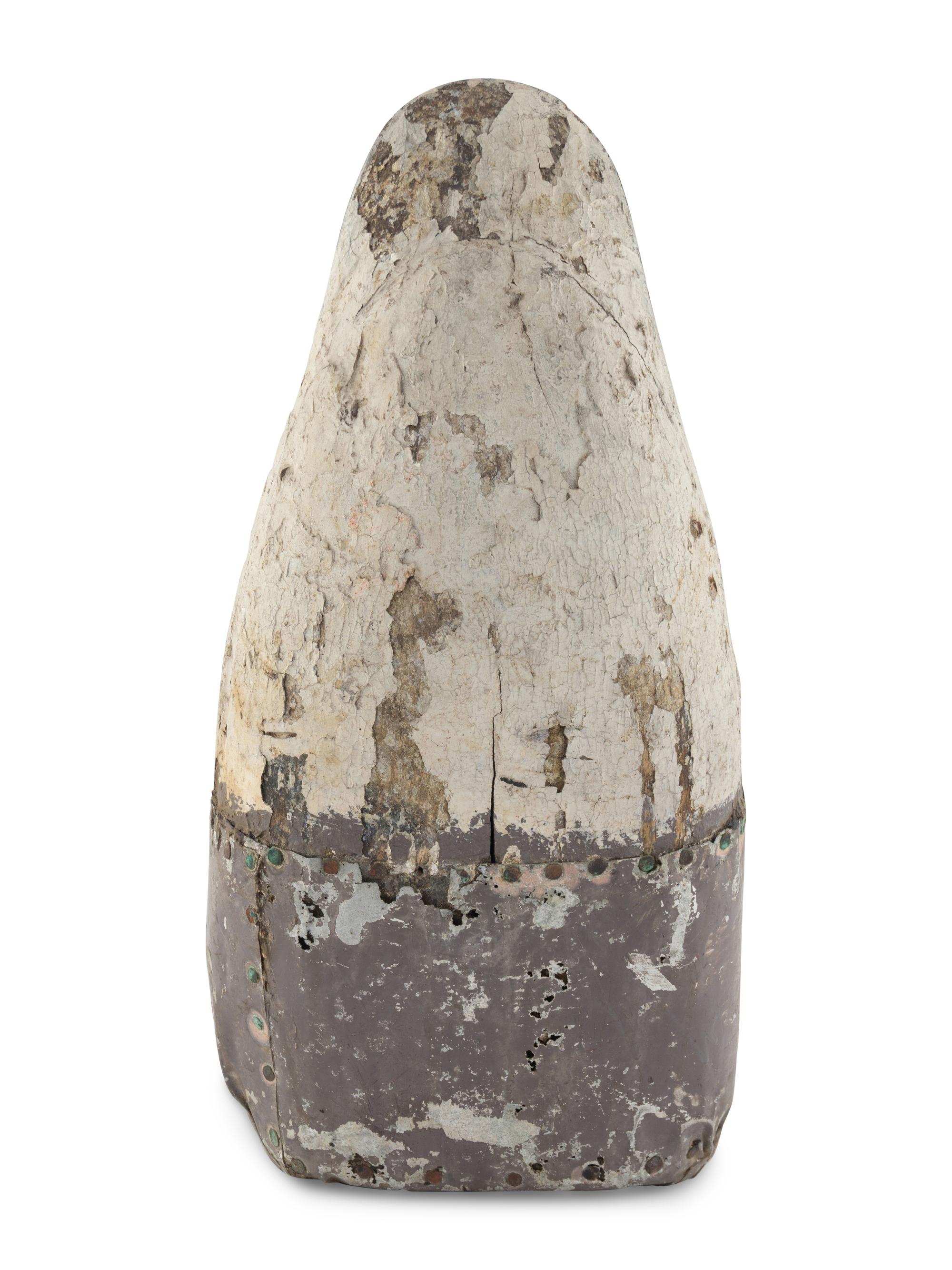 A Carved and Painted Wood Bobber Decoy