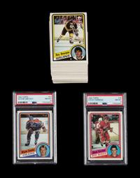 A Complete Set of 1984-85 Topps Hockey Cards with PSA Graded Steve Yzerman Rookie Card and Wayne Gretzky