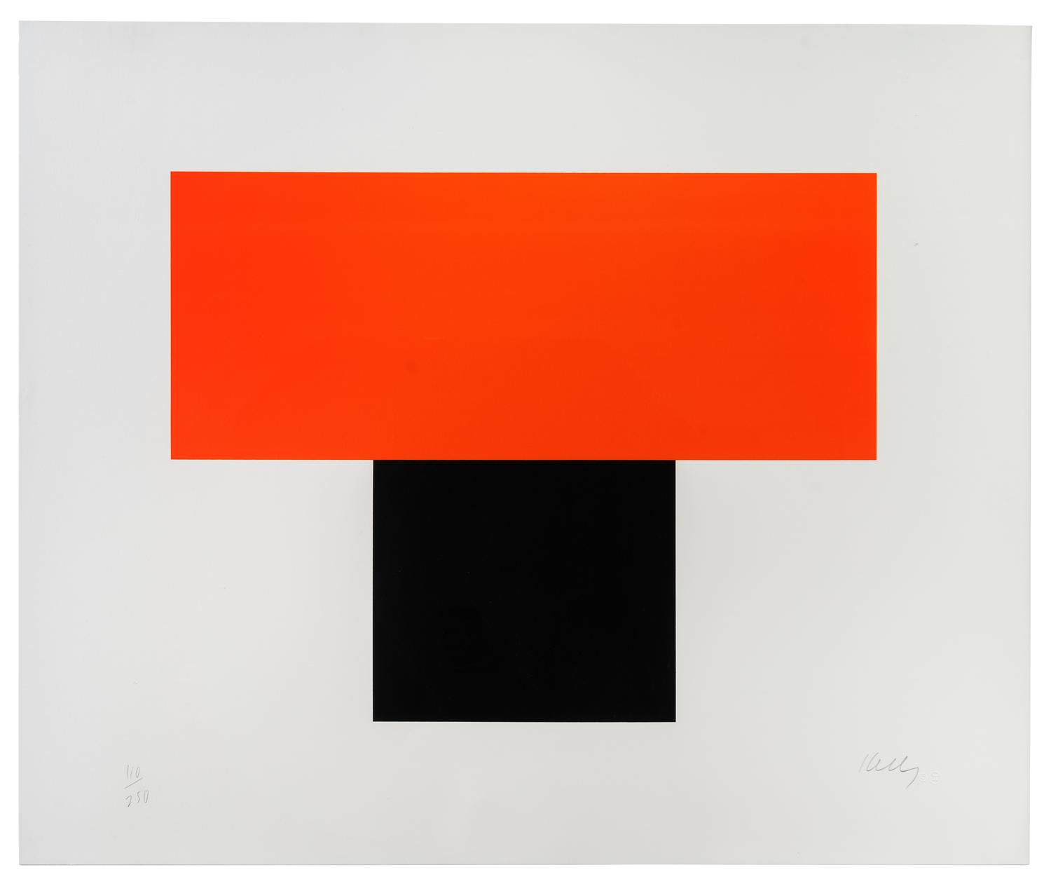 Red Orange Over Black