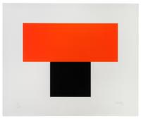 Red Orange Over Black