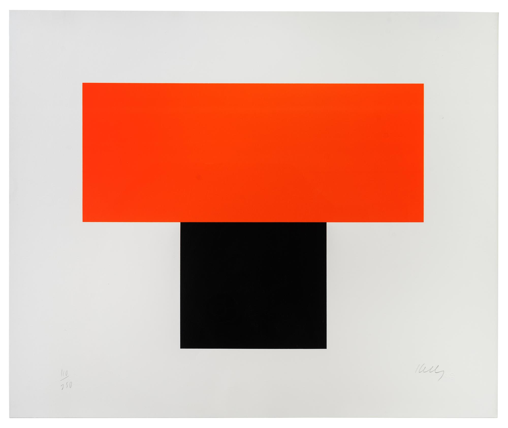 Red Orange Over Black