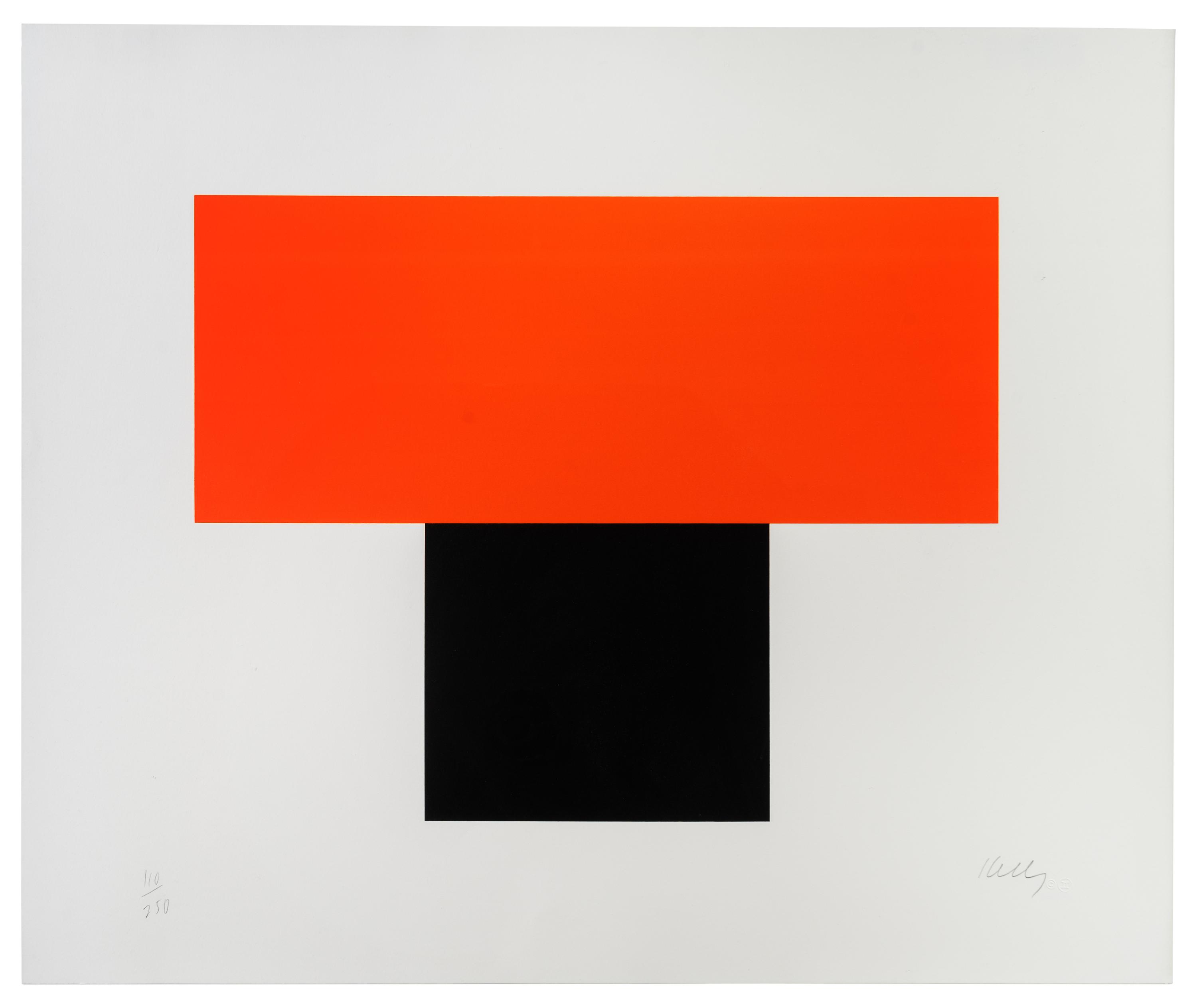 Red Orange Over Black
