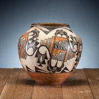 Acoma Polychrome Pottery Jar