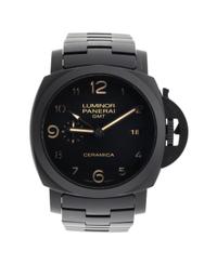 PANERAI, REF. PAM00438 BLACK CERAMIC 'TUTTONERO LUMINOR' GMT WRISTWATCH