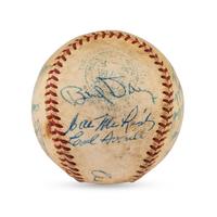 A 1955 Cleveland Indians Team Signed Autograph Baseball (Beckett Authentication Services)