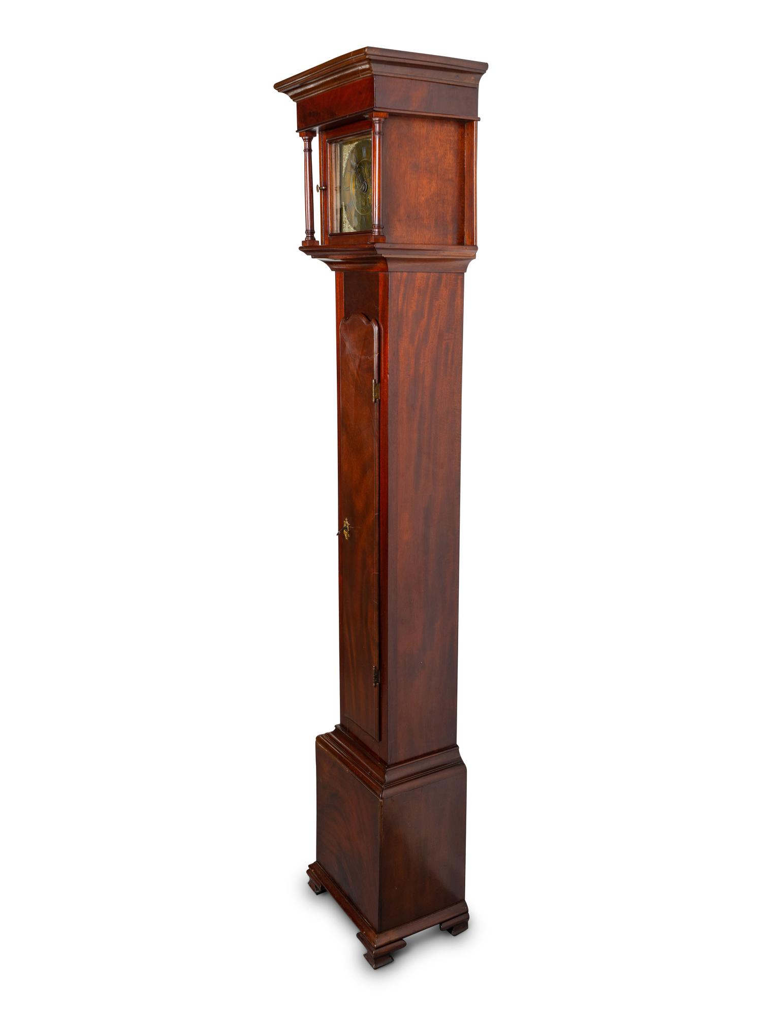 A George III Mahogany Grandmother Clock Circa 1750-1760