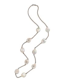 JUDITH RIPKA, CULTURED BAROQUE PEARL LONGCHAIN NECKLACE