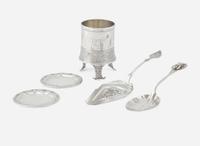 A group of five assorted silver table items, Bigelow, Kennard & Co., Boston, MA, Gorham Mfg. Co., Providence, RI, and other, 19th and 20th century