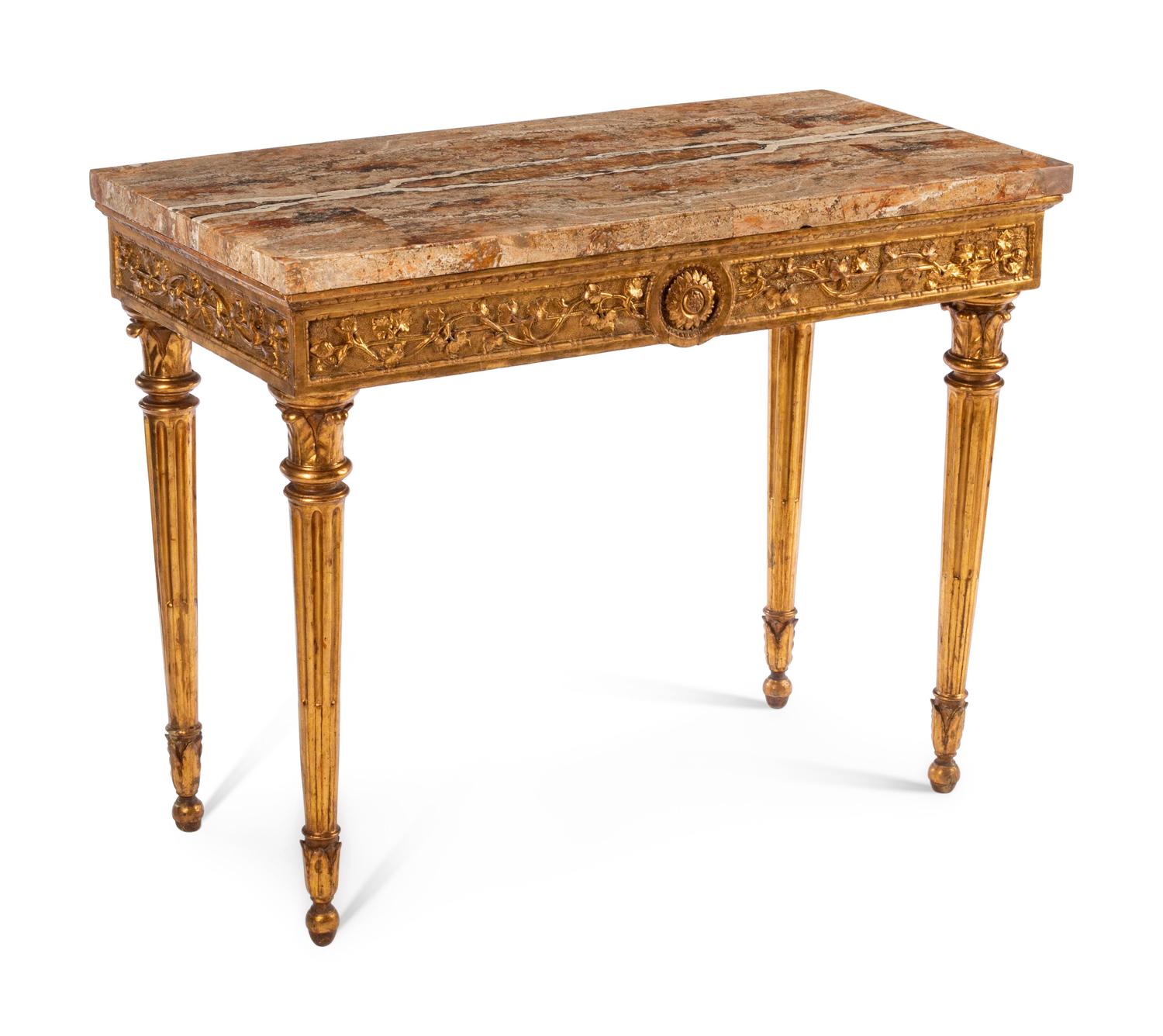 An Italian Giltwood Console Table