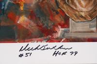 A Rare Group of Two Chicago Bears Limited Edition Oversized Signed Lithographs Featuring Dick Butkus and Gale Sayers