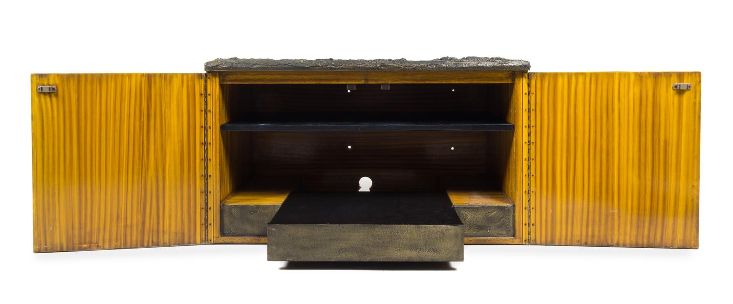 Paul Evans (American, 1931-1987), DIRECTIONAL, 1972, wall-mounted cabinet