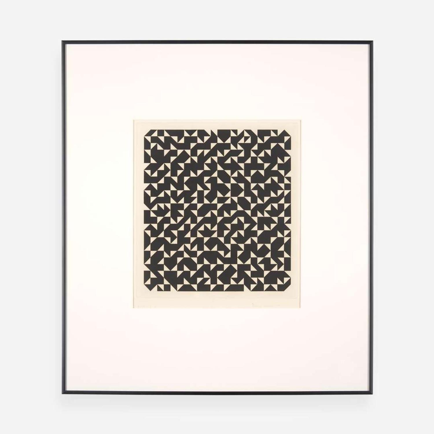 Anni Albers (American, 1899-1994) Triangulated Intaglio II