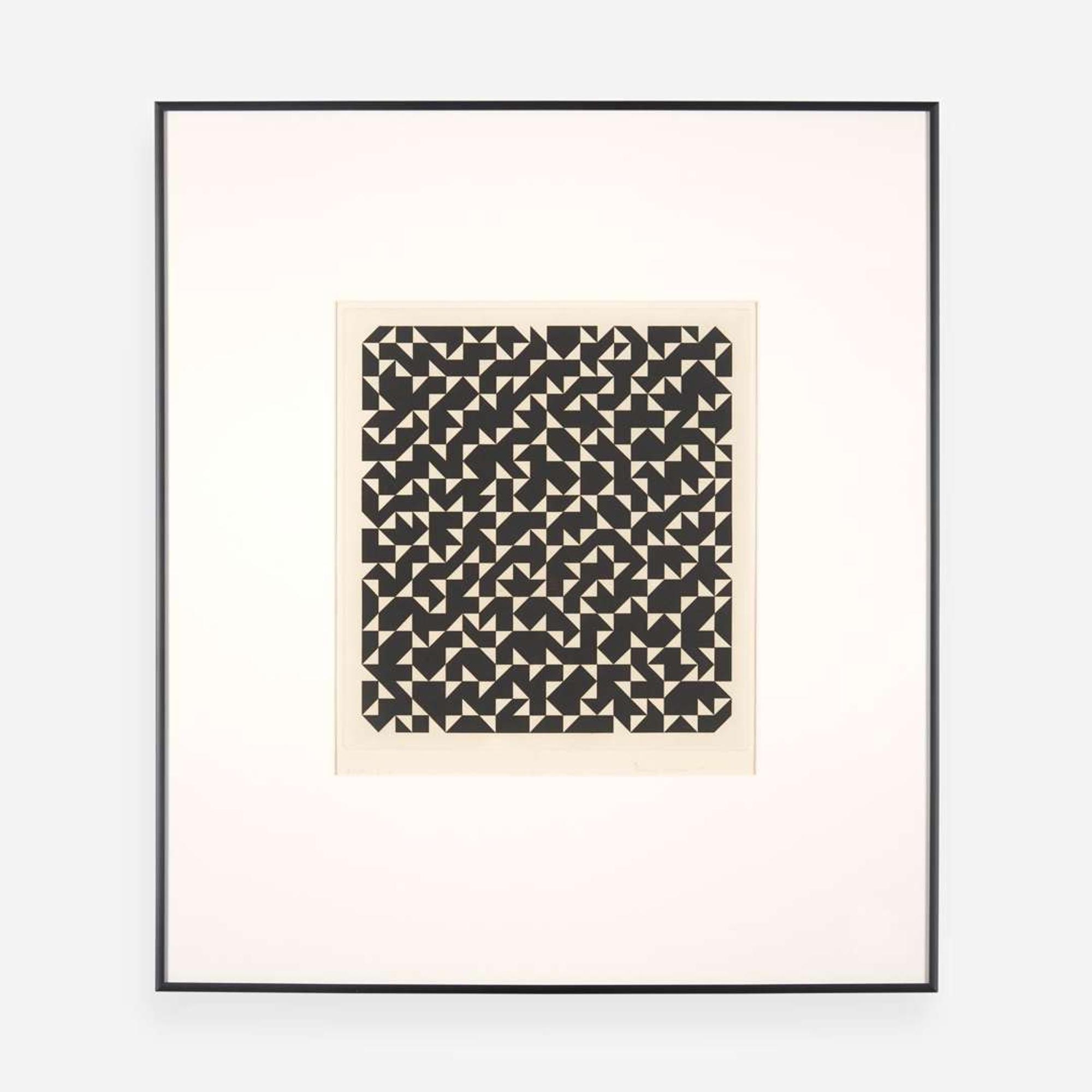 Anni Albers (American, 1899-1994) Triangulated Intaglio II