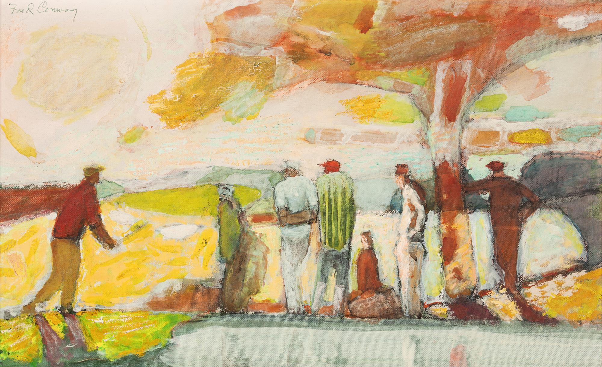 Three works: Golfers