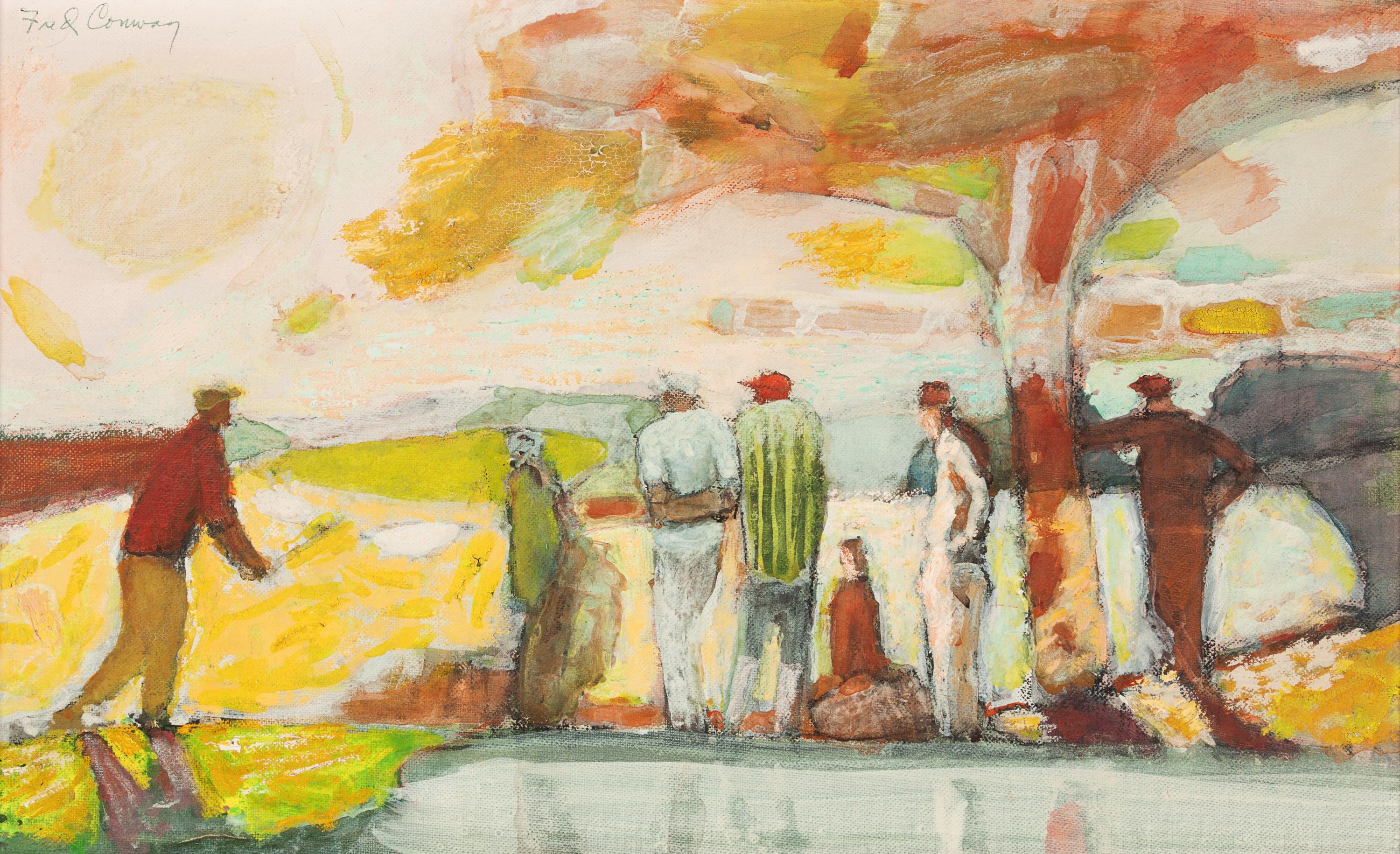 Three works: Golfers