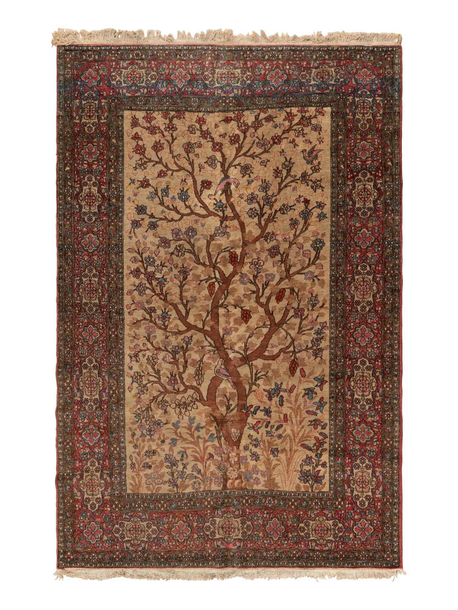 A Persian Wool 'Tree of Life' Rug