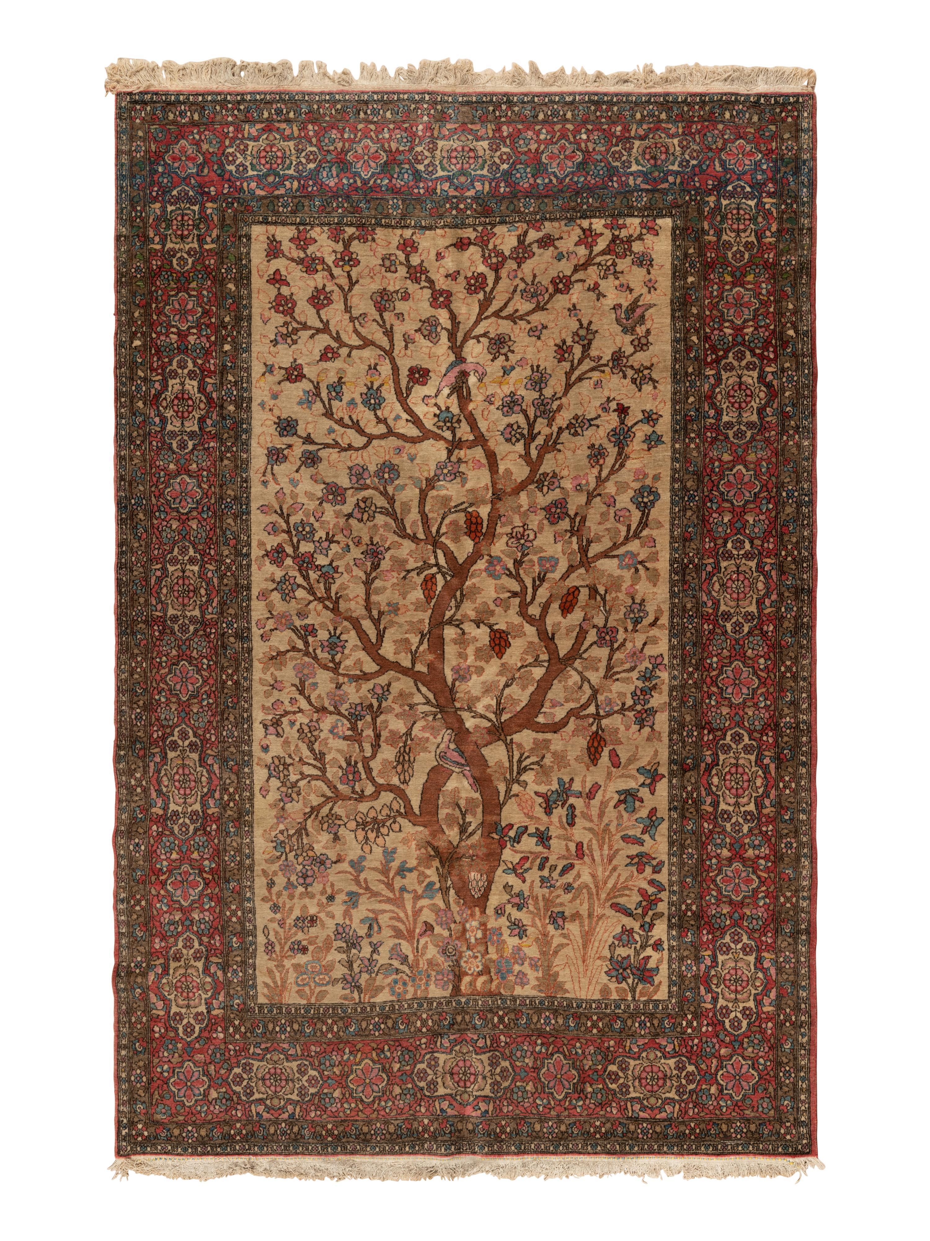 A Persian Wool 'Tree of Life' Rug