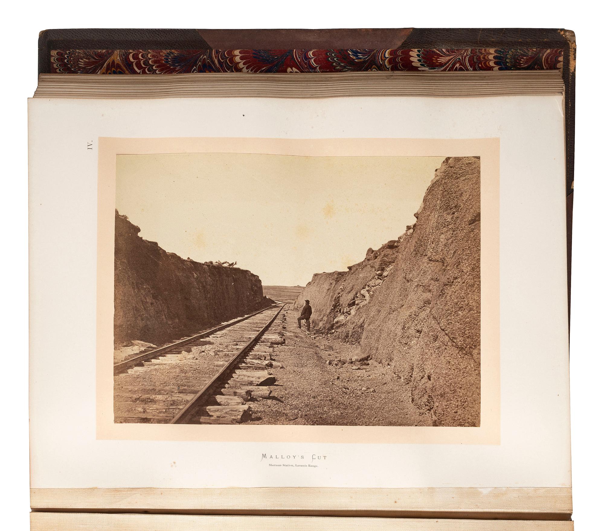 [WESTERN AMERICANA]. HAYDEN, Ferdinand V. (1829-1887). Sun Pictures of Rocky Mountain Scenery . New York: Julius Bien, 1870.