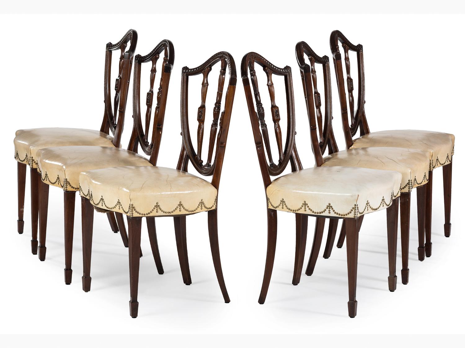 A Set of Twelve Federal Style Mahogany Chairs