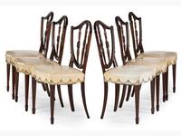 A Set of Twelve Federal Style Mahogany Chairs