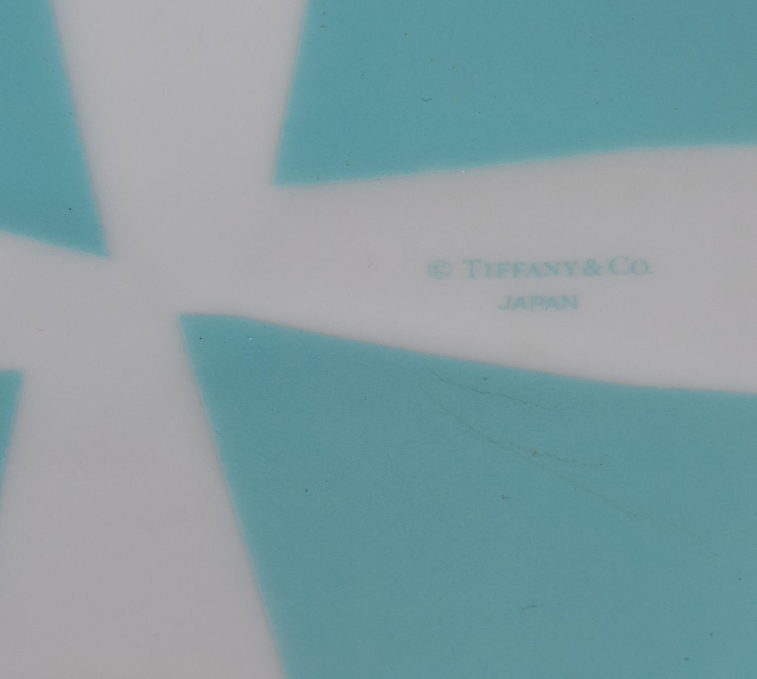 Two Tiffany & Co. Glass and Ceramic Trinket Boxes