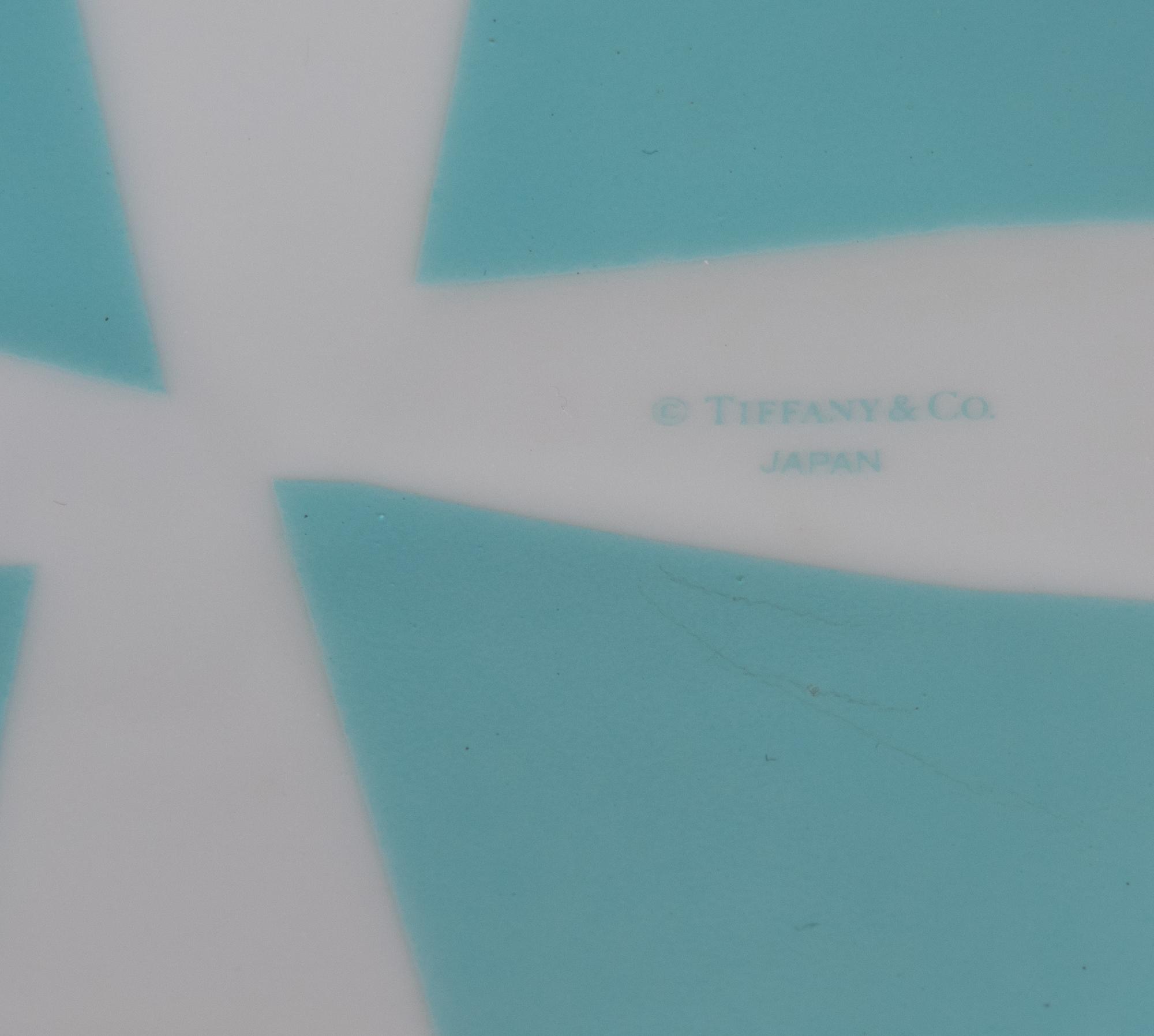 Two Tiffany & Co. Glass and Ceramic Trinket Boxes