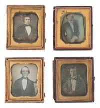 [EARLY PHOTOGRAPHY]. 36 sixth plate daguerreotypes of men of various ages.