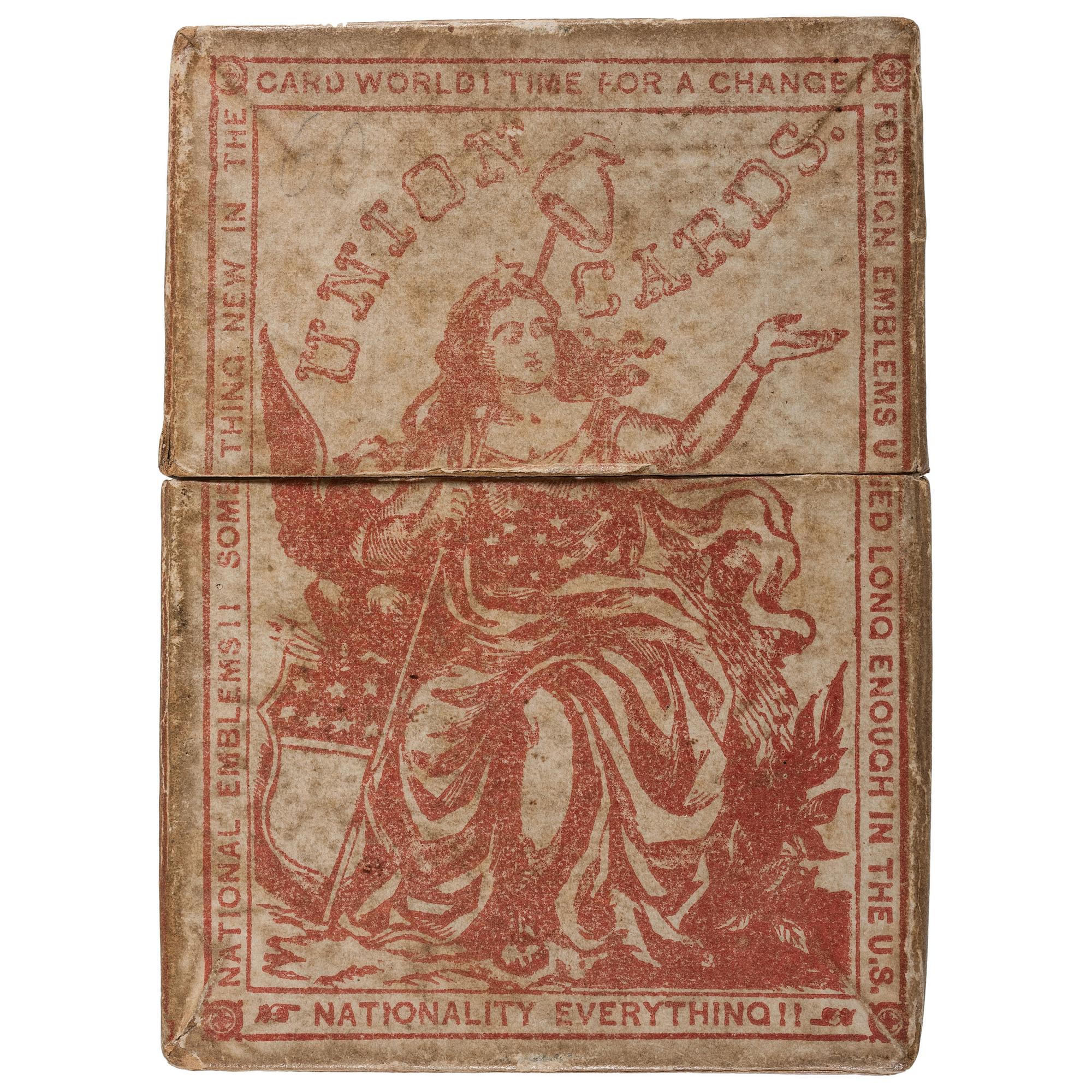 Union Playing Cards . New York: American Card Co., [ca 1864]. Complete set of Civil War playing cards with original box.