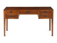 An Arts and Crafts Style Brass-Mounted Oak Desk
