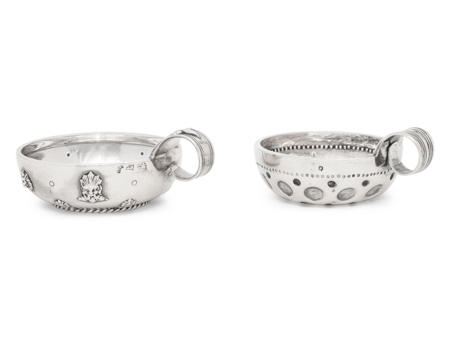 Two French Silver Tastevins