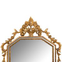 An Italian Giltwood Cushion Mirror