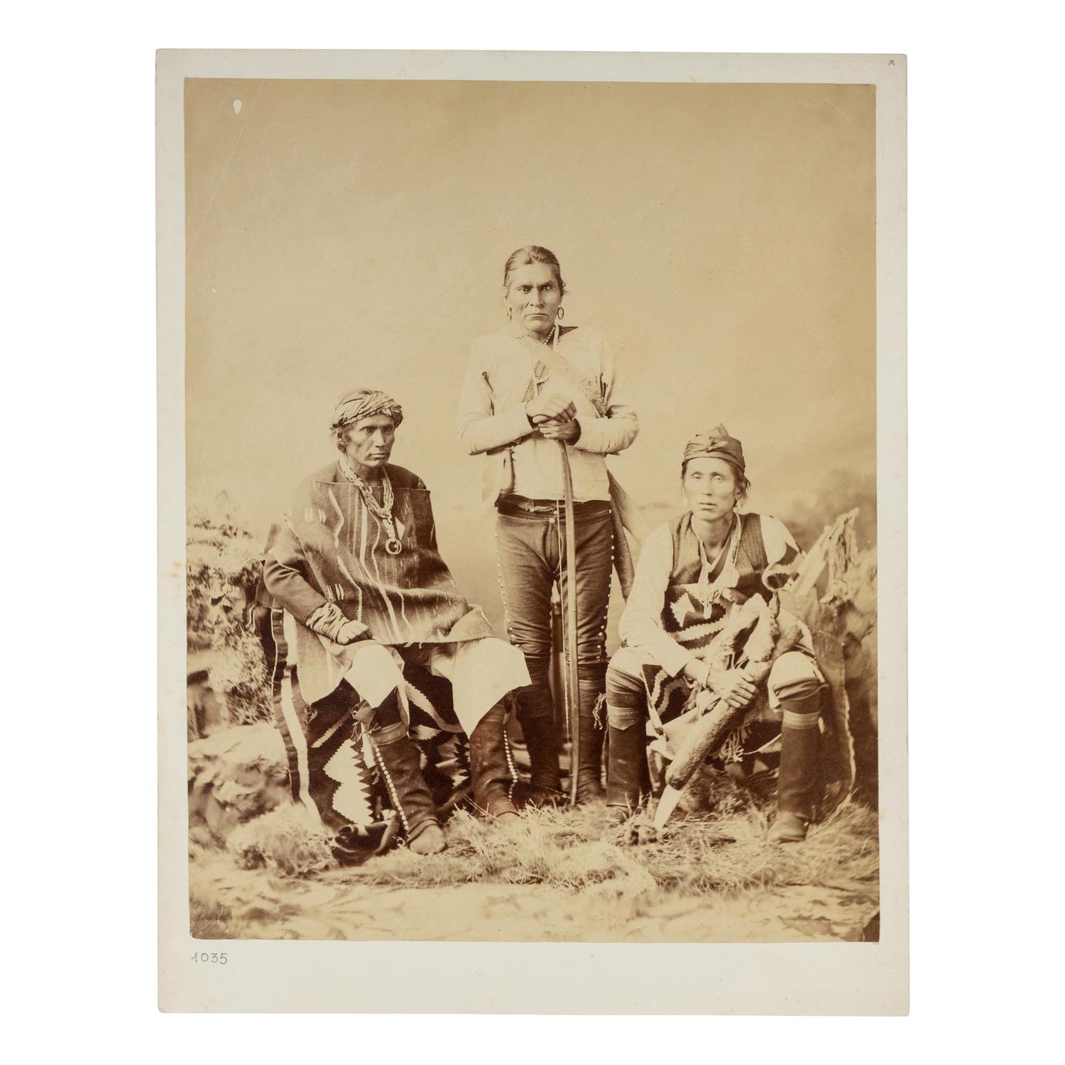 Granada Mucho, Tiene-Su-Se, and Mariana, Navajo, ca 1874