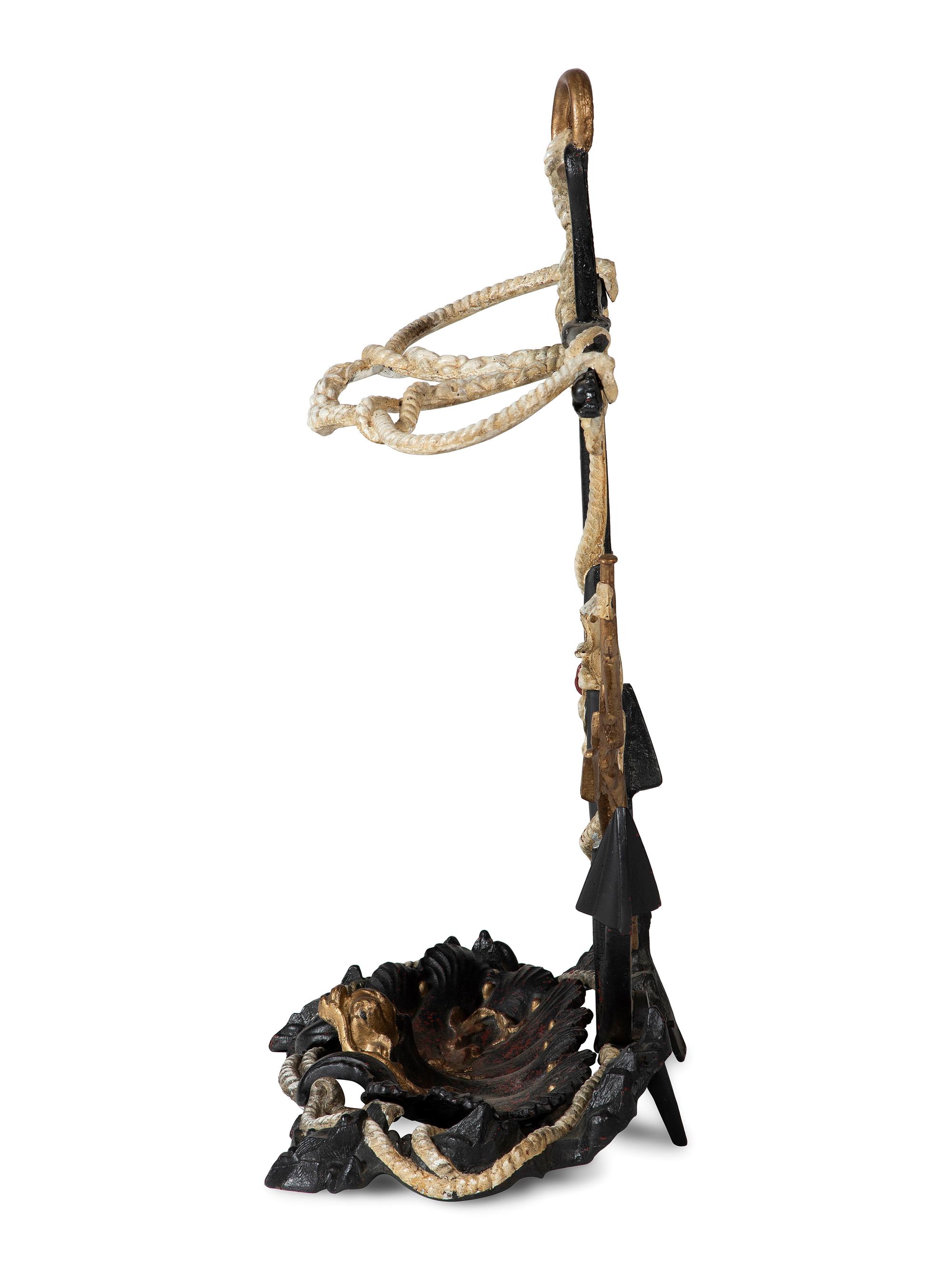 A Painted Cast Iron Nautical Umbrella Stand