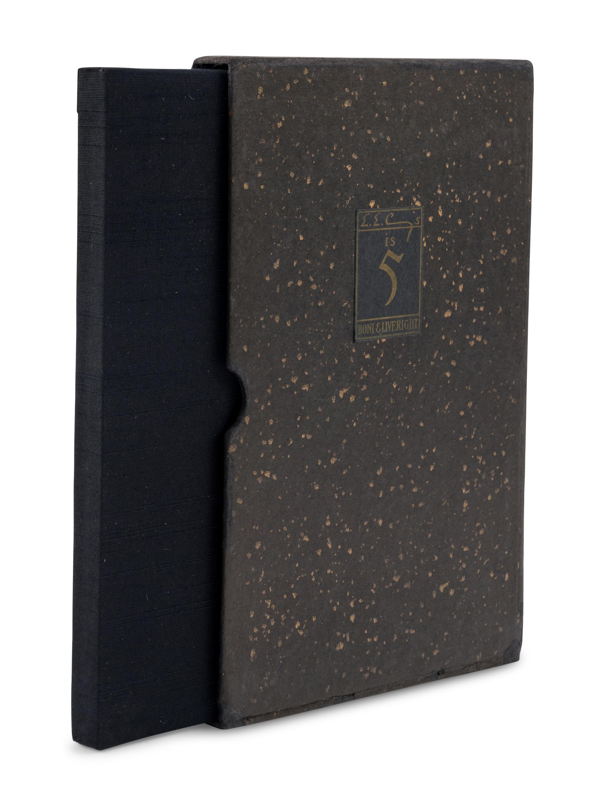 CUMMINGS, e.e. (1894-1962). Is 5 . New York: Boni & Liveright, 1926.