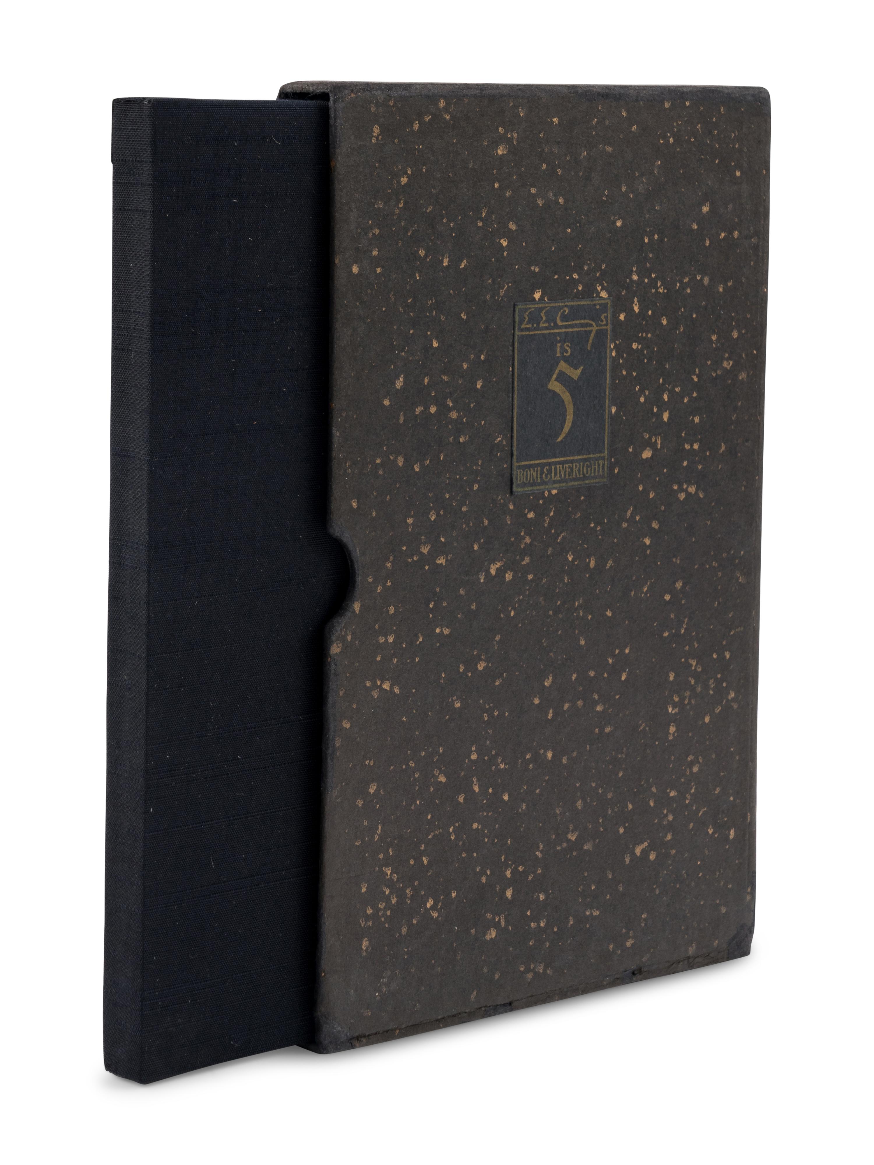 CUMMINGS, e.e. (1894-1962). Is 5 . New York: Boni & Liveright, 1926.