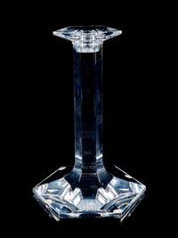 A Thomas Bastide for Baccarat Cut Glass Candlestick
