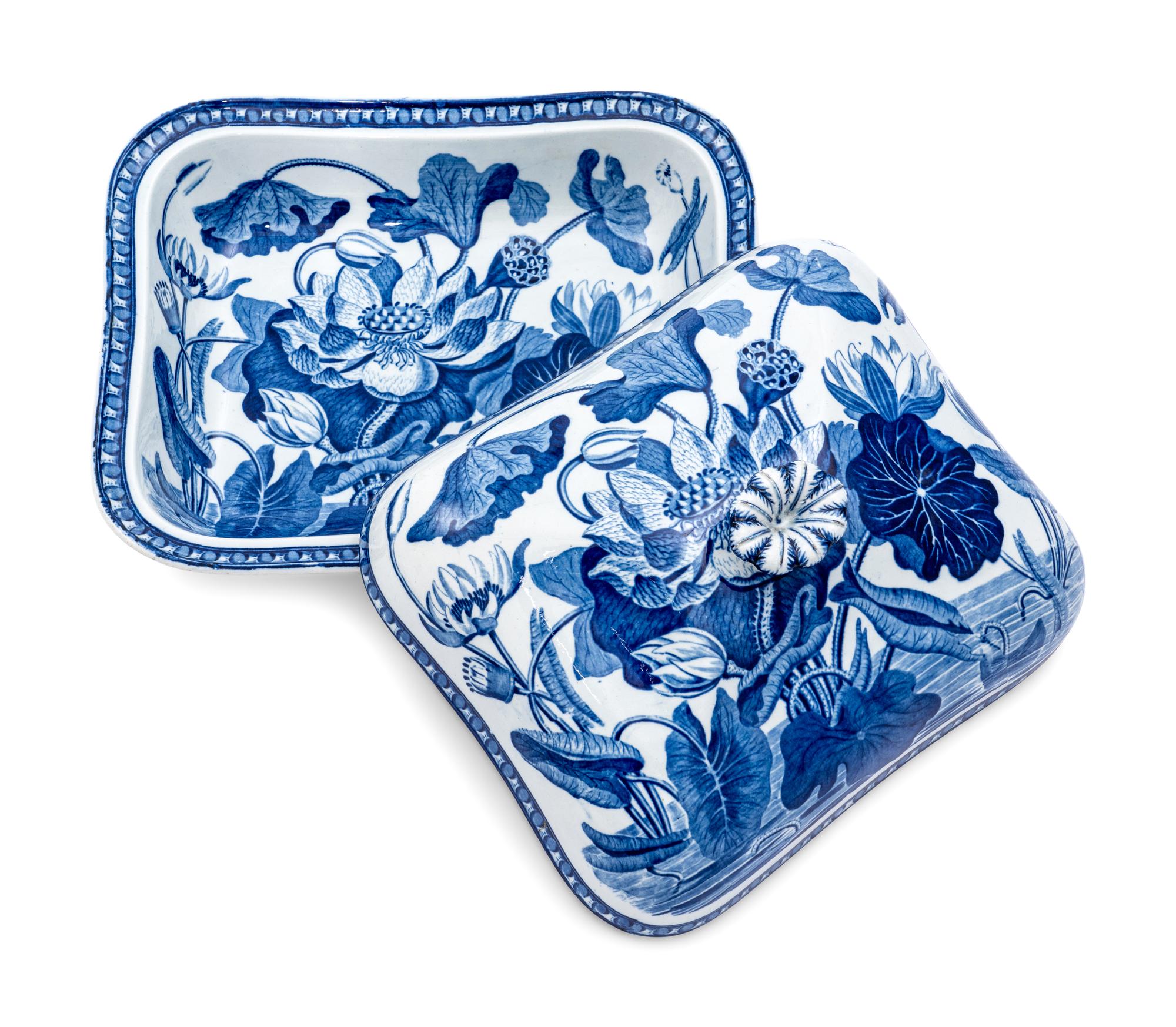 A Pair of Wedgwood Transferware Covered Dishes