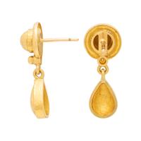 ELIZABETH LOCKE, YELLOW GOLD EARRINGS