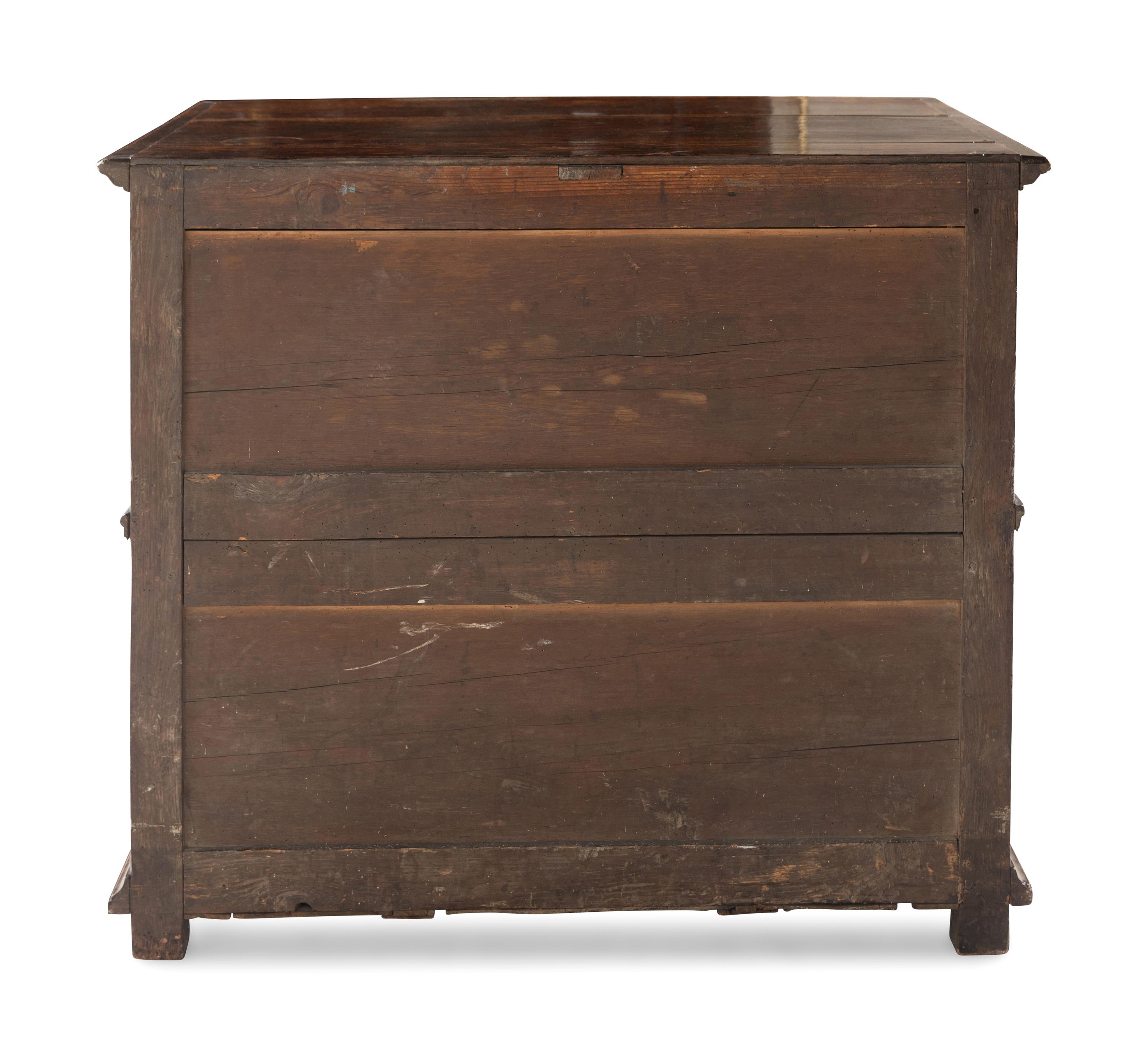 A William and Mary Oak Chest of Drawers