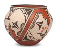 Polychrome Pottery Jars, with Zia Birds