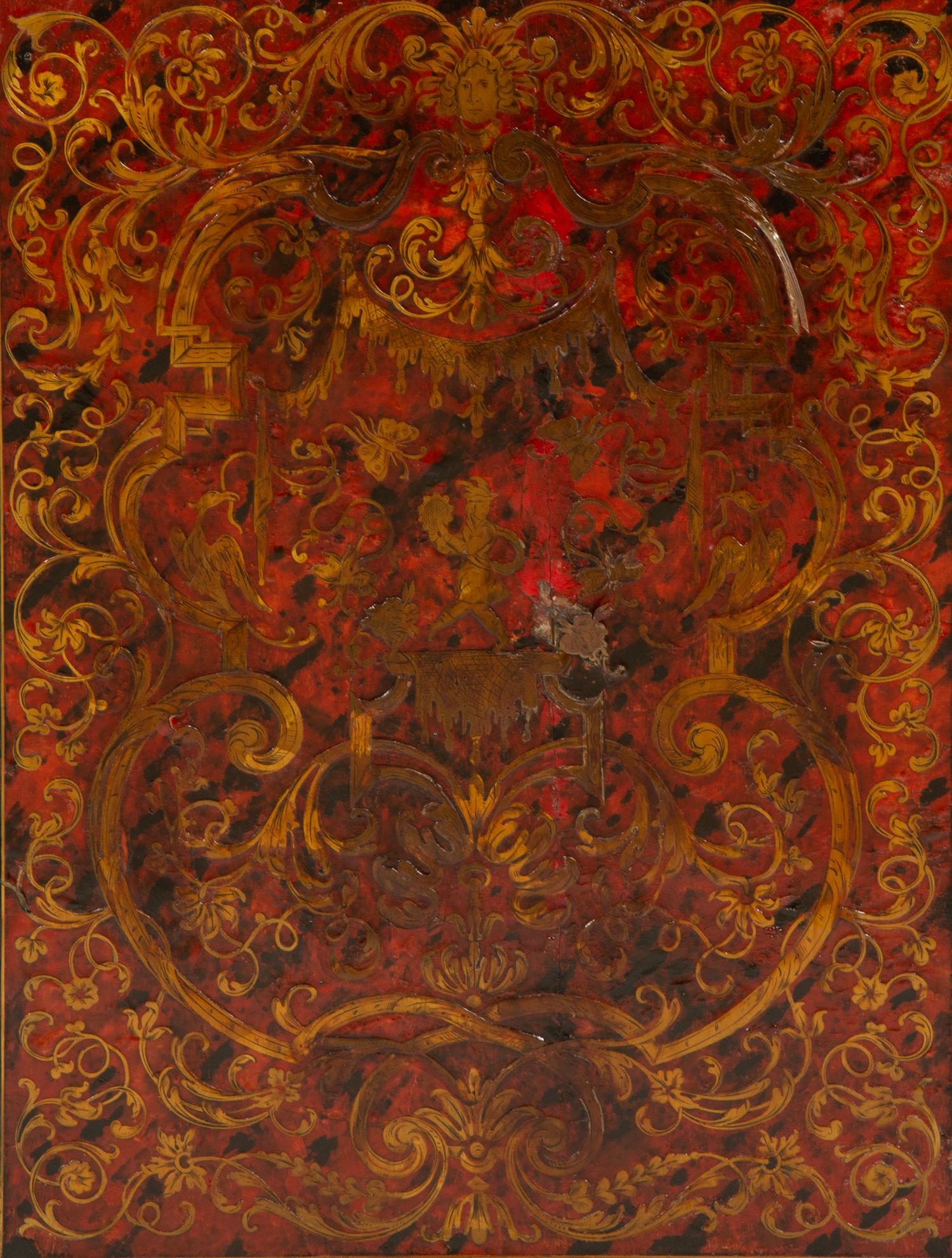 A Napoleon III Gilt Bronze Mounted Boulle Marquetry Slate-Top Cabinet