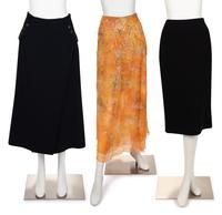 Three Designer Skirts: Two Dior, One Oscar de la Renta, 2010-20s