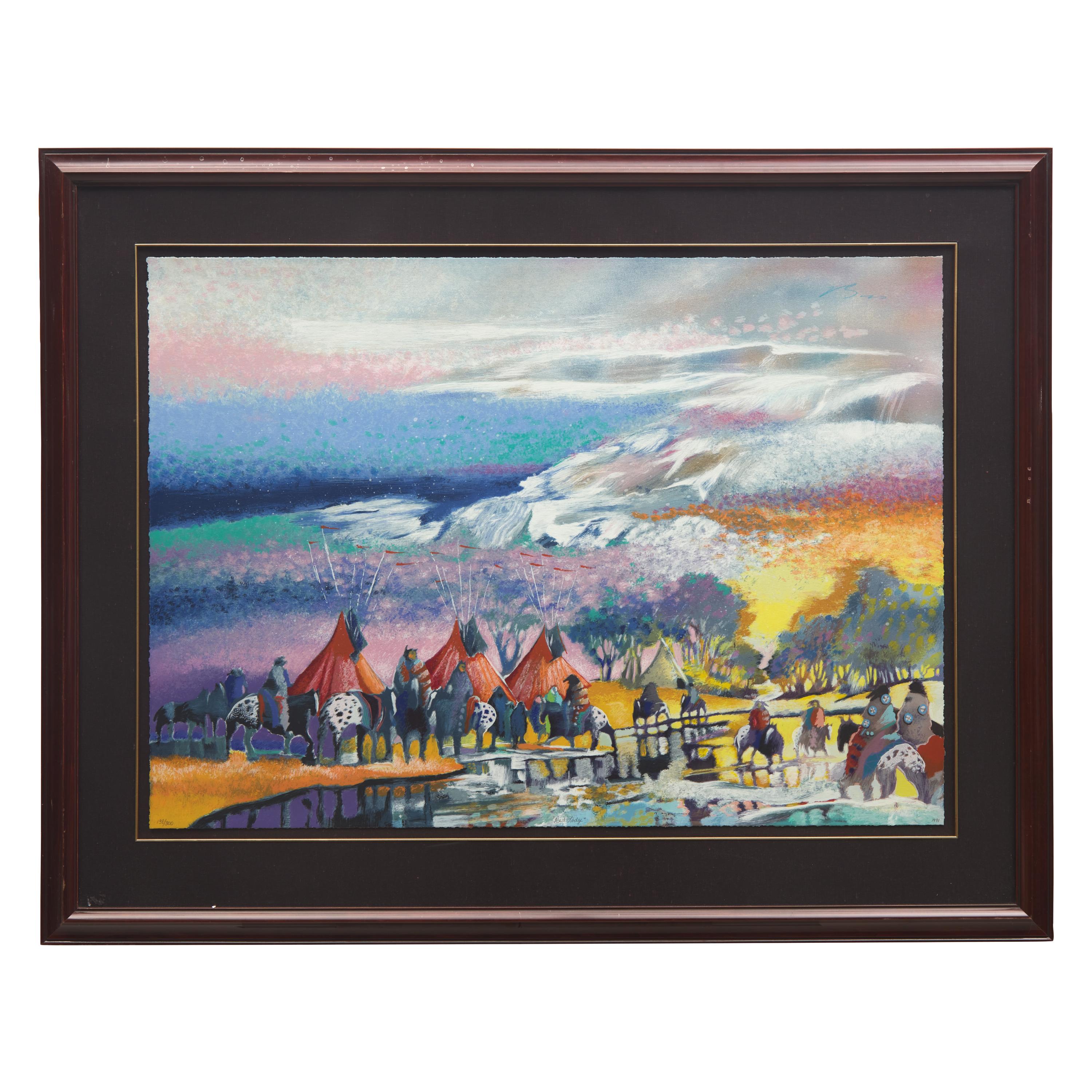 Earl Biss (American, 1947–1998) — Rhythm of the Restless, 1989; together with Red Lodge , 1991 (Two Works)