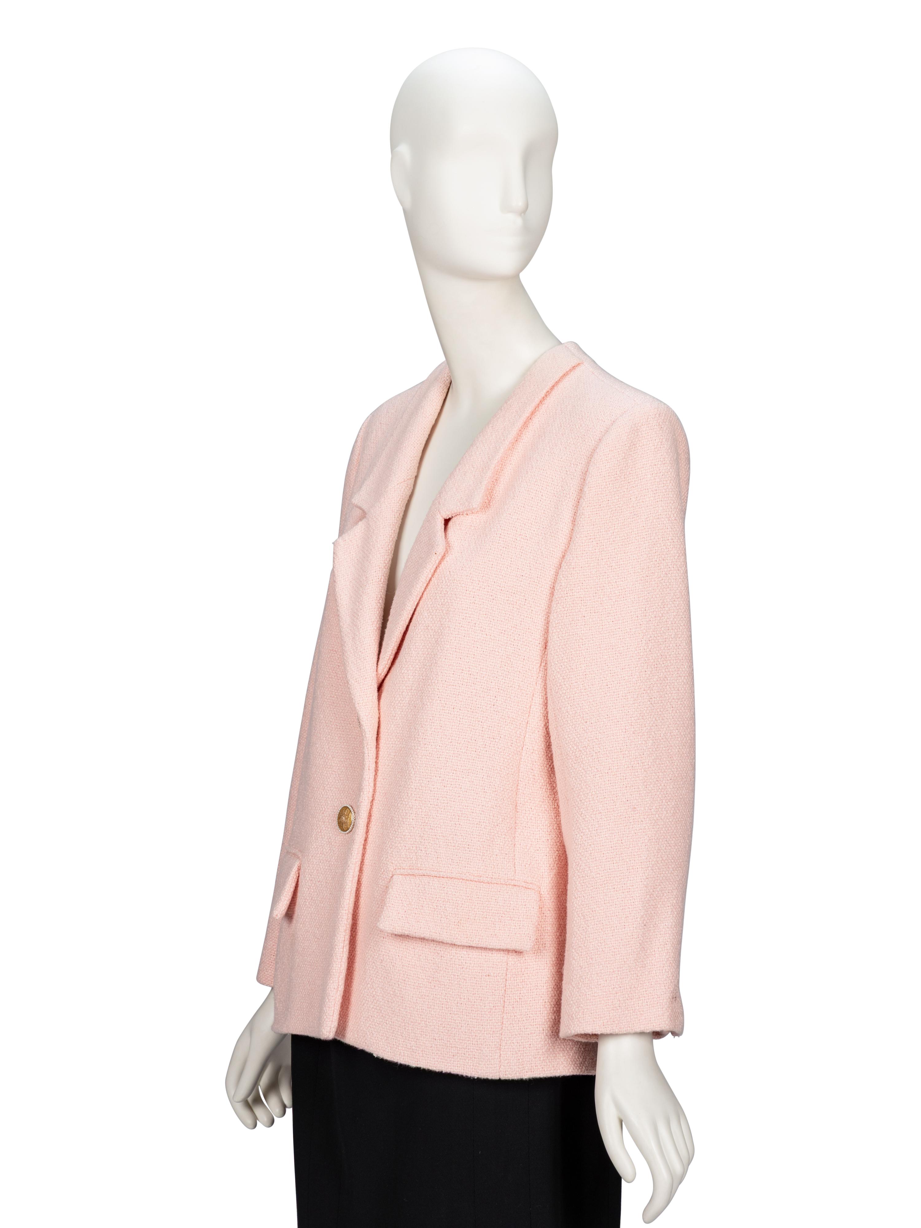 Chanel, Pink Cotton Tweed Jacket